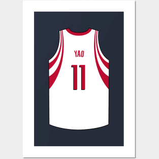 Yao Ming Houston Jersey Qiangy Posters and Art